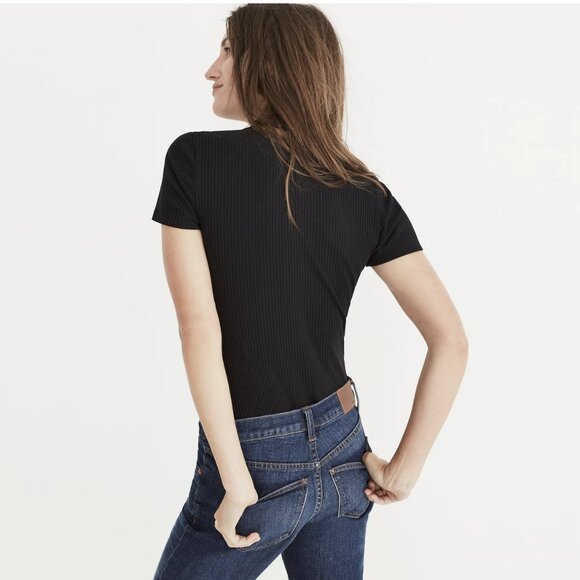 Madewell Cameo Scoop Rib Bodysuit XS - Picture 3 of 3